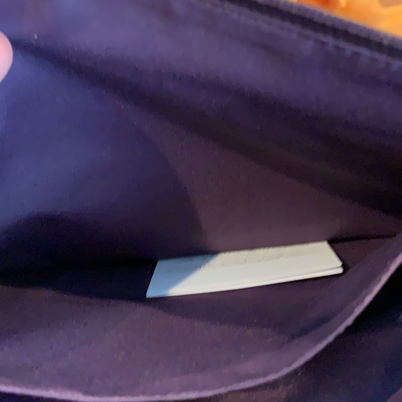 Coach purple leather embossed snakeskin clutch - Picture 4 of 5